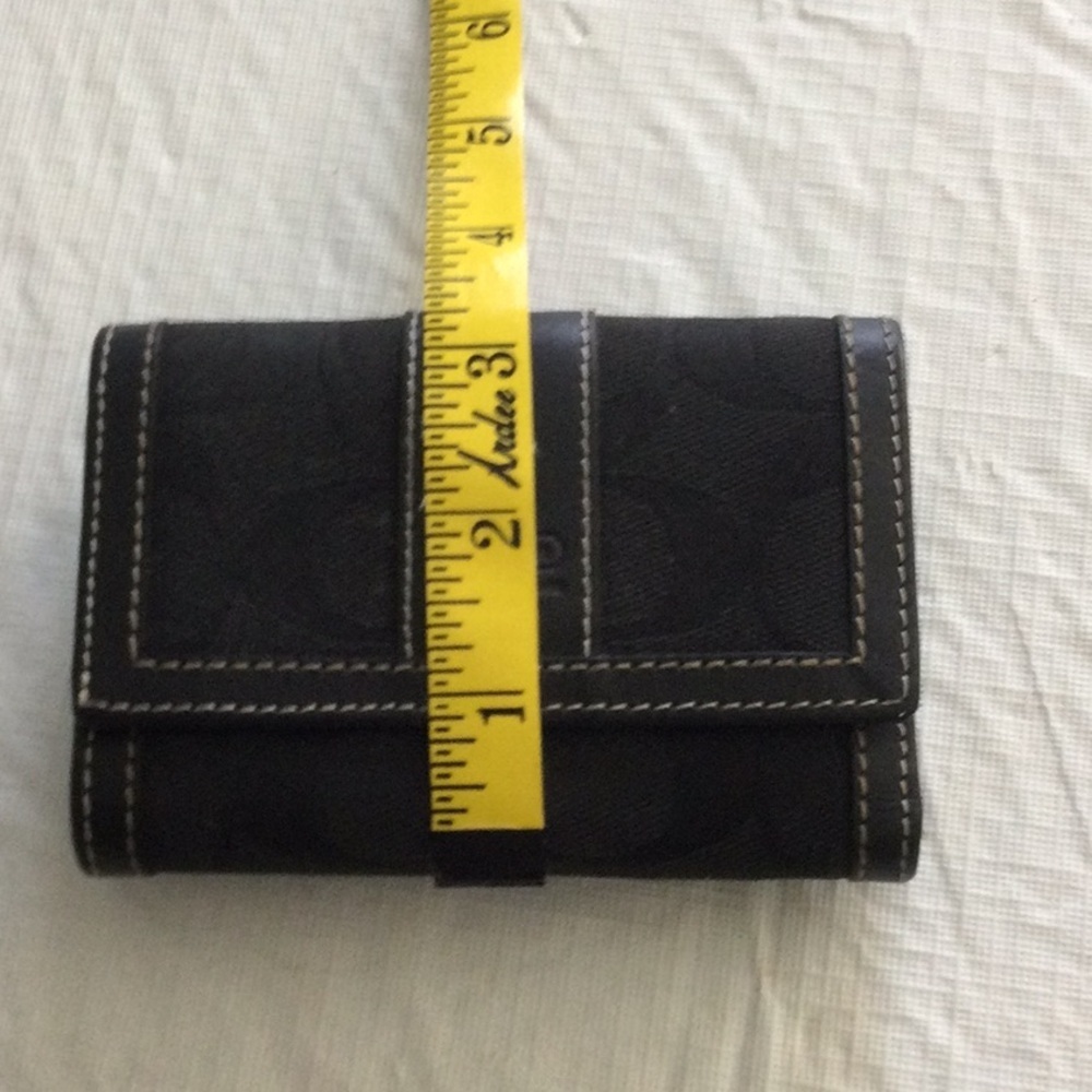 Coach Black Wallet View 6